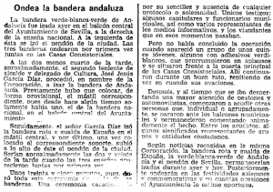 Crónica de ABC de Sevilla 20/02/1977